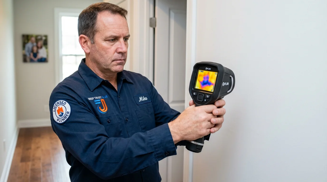Thermal imaging leak detection by Johns Plumbing LLC in Coal City